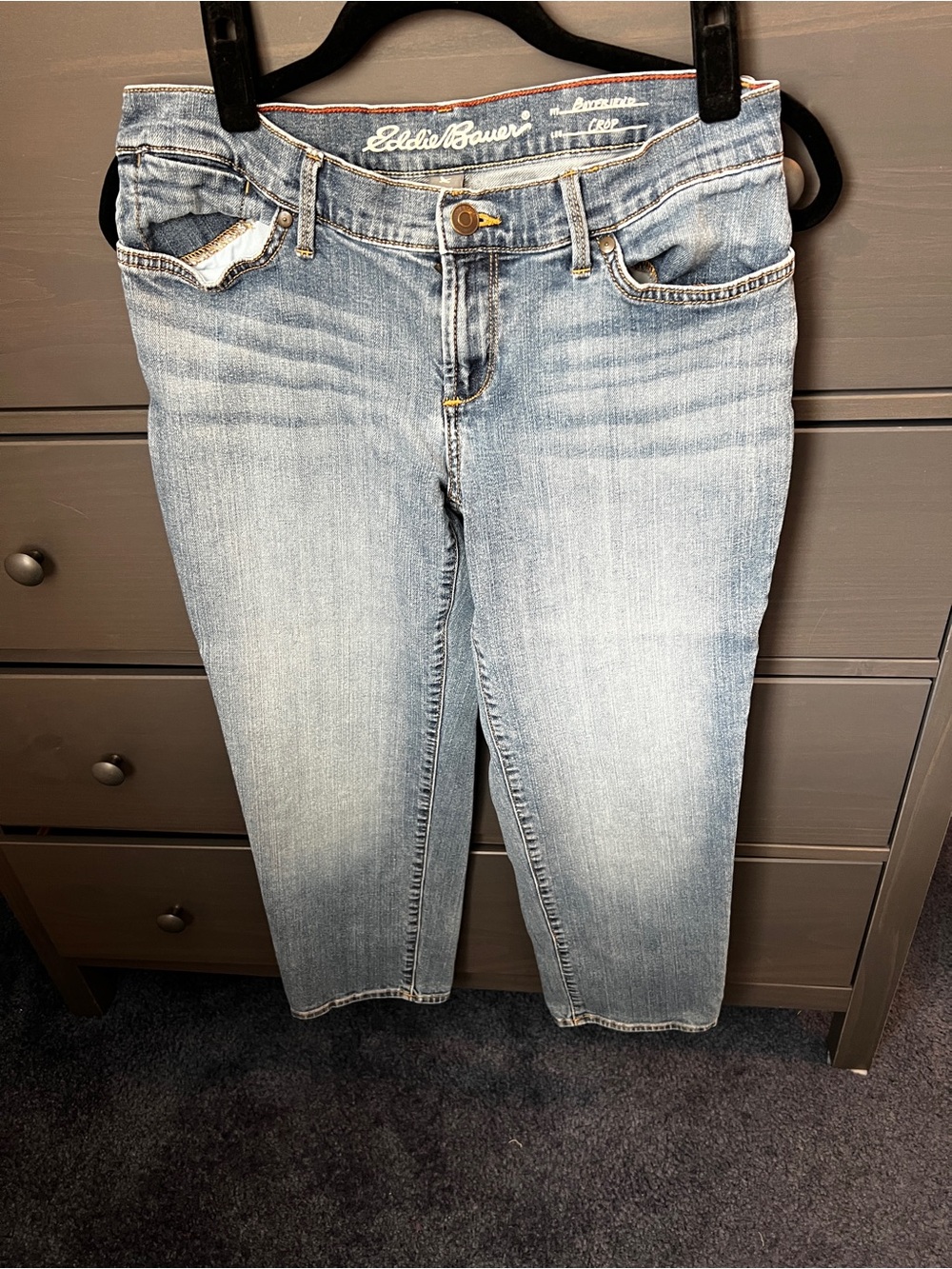 Eddie Bauer Women's Boyfriend Cropped Jeans